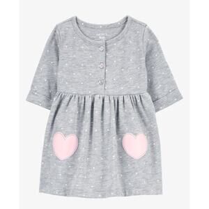 Carter's Baby Heart Jersey Dress - Size 3-6 Months